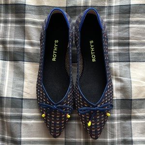 Evening metallic Rothy’s with bow detail